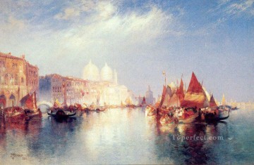 トーマス・モラン Painting - 大運河の海の風景 トーマス・モラン